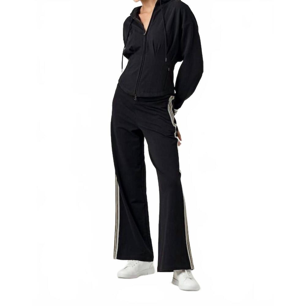 NEW SUNDAYS analyse straight leg loose fit pant in black
